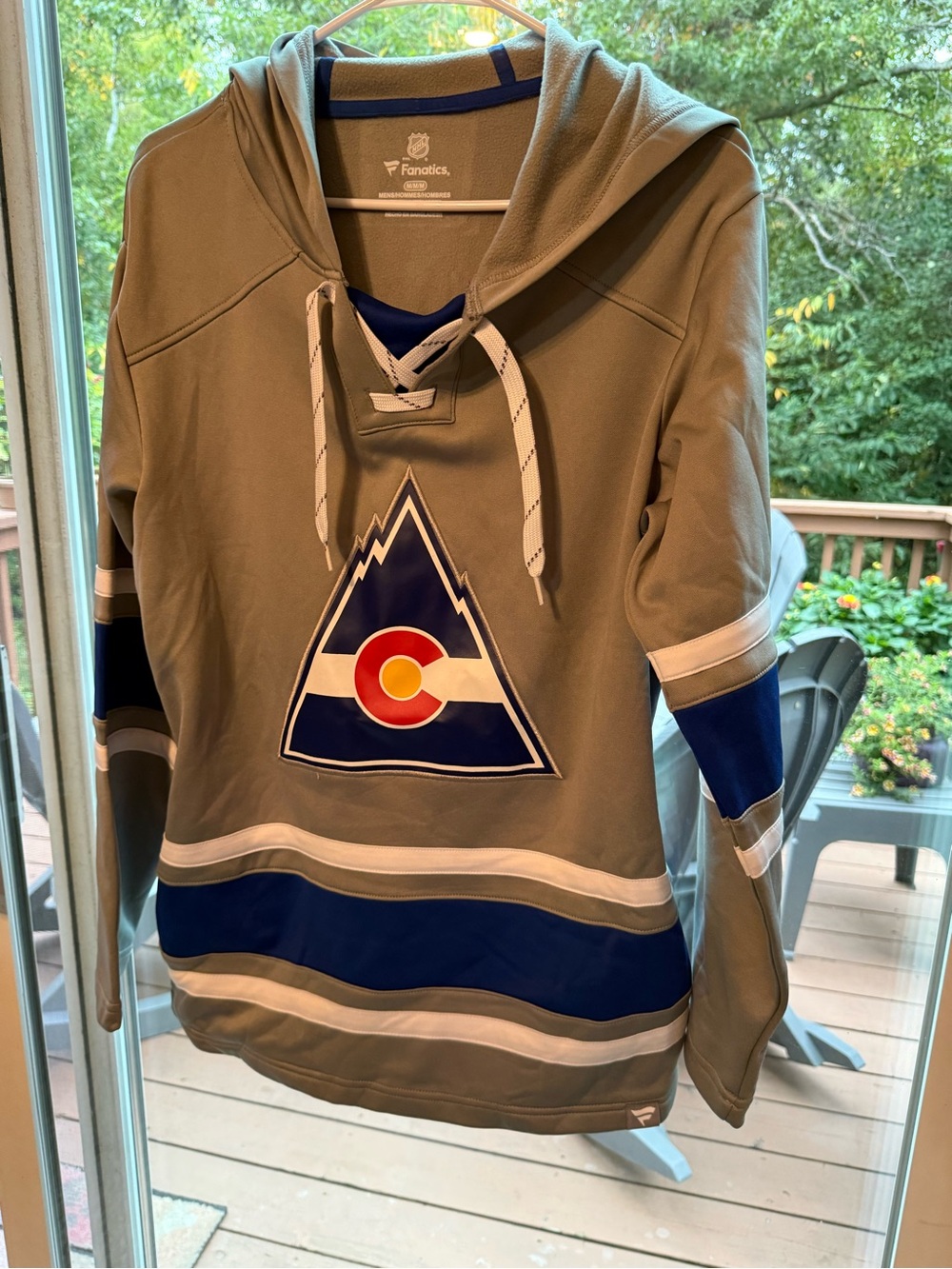 Fanatics Colorado Avalanche Gray Pullover Hoodie Sweater